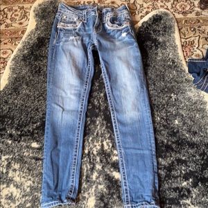 Cutest pair of miss me ankle skinny wth Chrystal